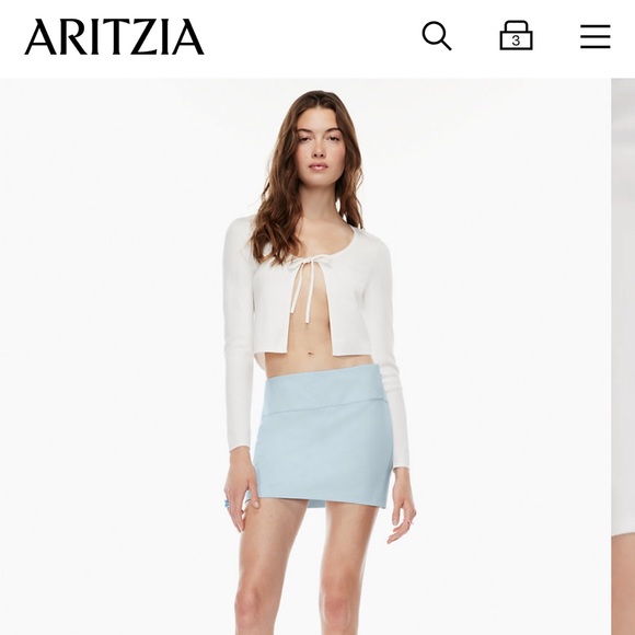 ARITZIA WENDY MINI SKIRT - Picture 1 of 2